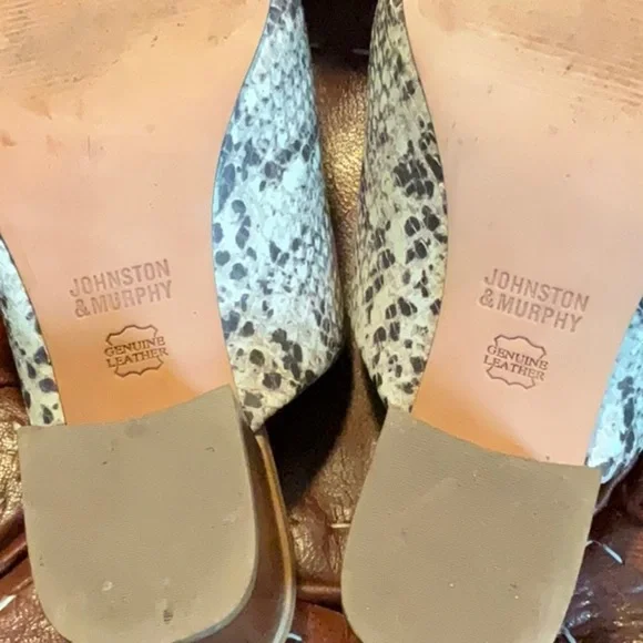 Snakeskin Pattern Women's Heeled Sandals - Picture 10 of 10